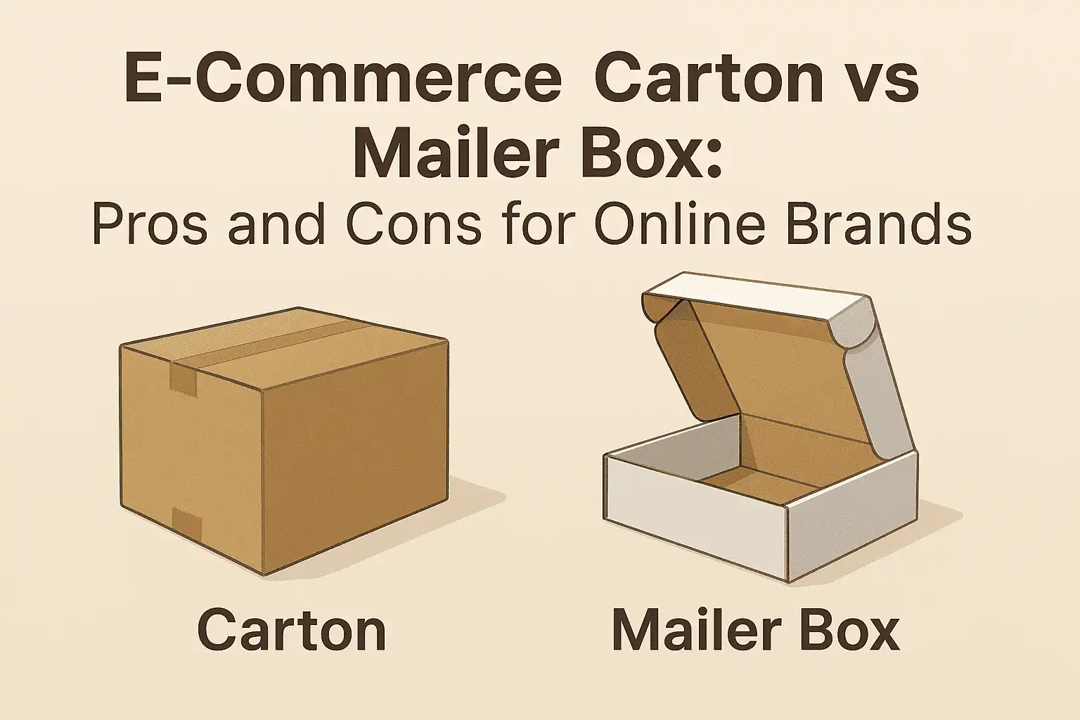 E-Commerce Carton vs Mailer Box: Pros and Cons for Online Brands